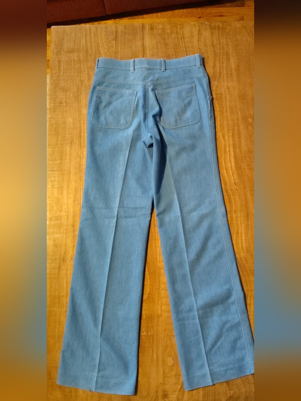Vintage Levis Light Blue Wide Leg Pants Men's Cut